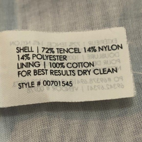 Club Monaco Lightweight Pinstripe Sheer Blazer - Size 00 - Picture 9 of 9